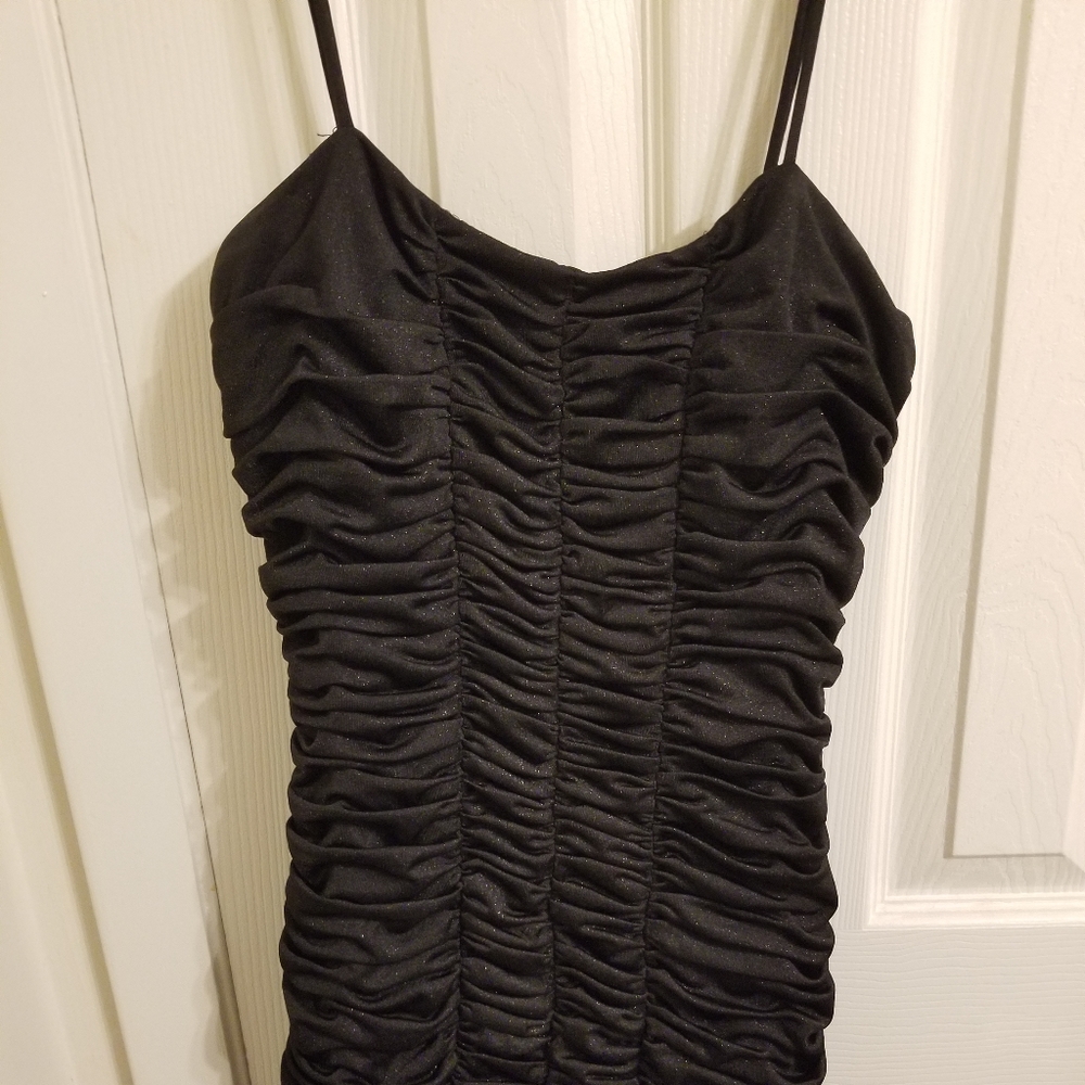 Black mini dress